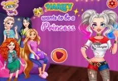 Princess Games, Harley Quinn Wants to be a Princess, Games-kids.com