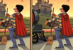 Harry Potter Games, Harry Potter Spot the Differences, Games-kids.com