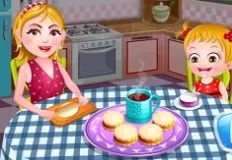 Baby Hazel Games, Hazel and Mom Recipes Alfajores, Games-kids.com