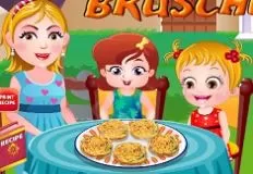 Baby Hazel Games, Hazel and Mom Recipes Bruschetta, Games-kids.com