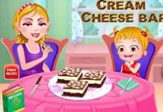 Baby Hazel Games, Hazel and Mom Recipes Chocolate Cream Cheese Bars, Games-kids.com