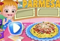 Baby Hazel Games, Hazel and Mom Recipes Eggplant Parmesan, Games-kids.com