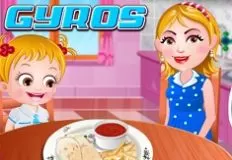 Baby Hazel Games, Hazel and Mom Recipes Gyros, Games-kids.com