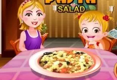 Baby Hazel Games, Hazel and Mom Recipes Italian Pasta Salad, Games-kids.com