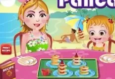 Baby Hazel Games, Hazel and Mom Recipes Mini Pancakes, Games-kids.com