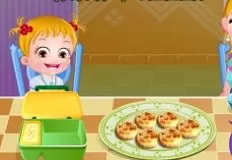 Baby Hazel Games, Hazel and Mom Recipes Mini Pizzas, Games-kids.com