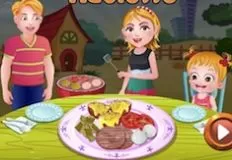 Baby Hazel Games, Hazel and Mom Recipes Raclette, Games-kids.com