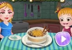 Baby Hazel Games, Hazel and Mom Recipes Rice Pudding, Games-kids.com