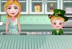 Baby Hazel Games, Hazel and Mom Recipes Shamrock Cake, Games-kids.com