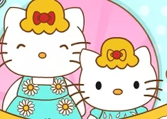 Hello Kitty Games, Hello Kitty and Mom Matching Outfits, Games-kids.com