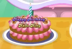 Cooking Games, Hello Kitty Birthday Cake, Games-kids.com