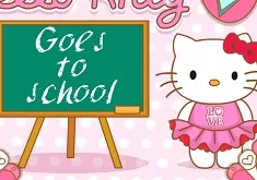 hello kitty goes to school