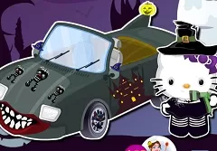Hello Kitty Games, Hello Kitty Halloween Car Wash, Games-kids.com