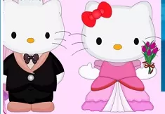 Hello Kitty Games, Hello Kitty Wedding Kissing, Games-kids.com