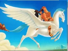 Hercules Games, Hercules and Megara Pegasus Puzzle, Games-kids.com