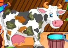 Animal Games, Holstein Cow Care, Games-kids.com