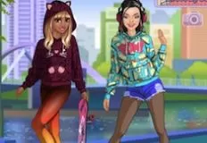 Girl Games, Hoodie Friends Dress Up, Games-kids.com