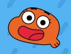 Gumball Games, How To Draw Darwin, Games-kids.com