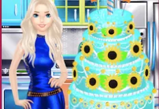 Frozen  Games, How to Make an Ice Themed Cake, Games-kids.com