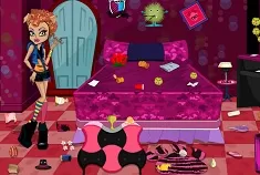 Monster High Games, Howleen Wolf Room Cleaning, Games-kids.com