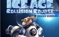 Ice Age Games, Ice Age Astronaut Hidden Numbers, Games-kids.com