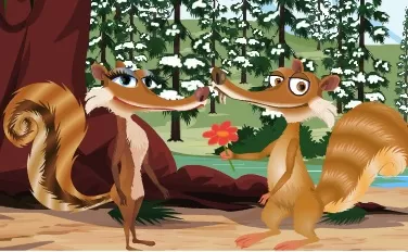 Ice Age Games, Ice Age Kissing, Games-kids.com