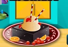 Cooking Games, Ice Cream with Brownies, Games-kids.com