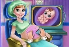 Frozen  Games, Ice Princess Pregnant Check Up, Games-kids.com