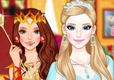 Makeover  Games, Ice Princess vs Fire Princess, Games-kids.com
