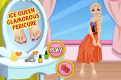 Frozen  Games, Ice Queen Glamour Pedicure, Games-kids.com