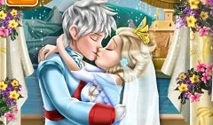 Frozen  Games, Ice Queen Wedding Kiss, Games-kids.com