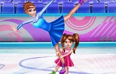 Frozen  Games, Ice Skating Contest, Games-kids.com