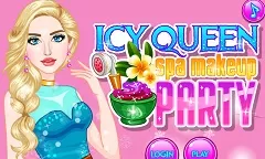 Frozen  Games, Icy Queen Spa Makeover, Games-kids.com