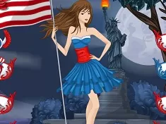 Girl Games, Independence Day Dress Up, Games-kids.com