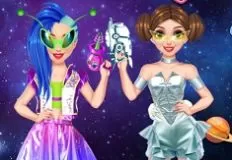 Girl Games, Intergalactic Fashion Show, Games-kids.com