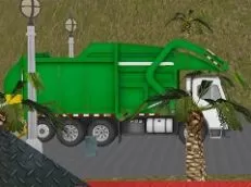 Cars Games, Island Clean Truck Garbage Sim, Games-kids.com