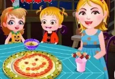 Baby Hazel Games, Jack O Lantern Pizza, Games-kids.com