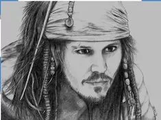 Pirates of the Caribbean Games, Jack Sparrow Drawing Puzzle, Games-kids.com