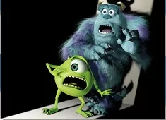 Monster University Games, James and Mike Scared Puzzle, Games-kids.com