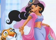 Aladdin Games, Jasmine and the Tiger Puzzle, Games-kids.com