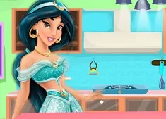 Aladdin Games, Jasmine Cooking New York Cake, Games-kids.com