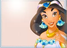 Aladdin Games, Jasmine in Blue Puzzle, Games-kids.com