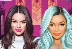 Celebrities Games, Jenner Sisters Matching Monster High, Games-kids.com