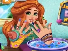 Girl Games, Jessie DIY Nails Spa, Games-kids.com