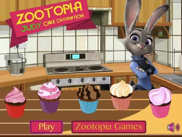 Zootopia Games, Judy Hopps Cake Decoration, Games-kids.com