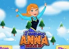 Frozen  Games, Jumping Anna Dress Up, Games-kids.com