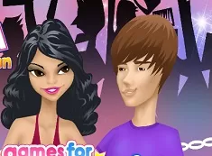 Kissing Games, Justin and Selena Kissing Vacation, Games-kids.com