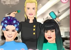 Hairstyle games, Kendall Jenner and Friends Hair Salon, Games-kids.com