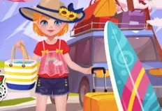 Girl Games, Kiddo on Vacation, Games-kids.com