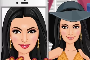 Girl Games, Kim Kardashian Selfie, Games-kids.com